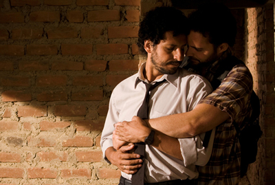 Os amantes secretos Miguel e Santiago.