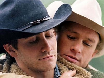 Jake Gyllenhaal e Heath Ledger, em O segredo de Brokeback Mountain.