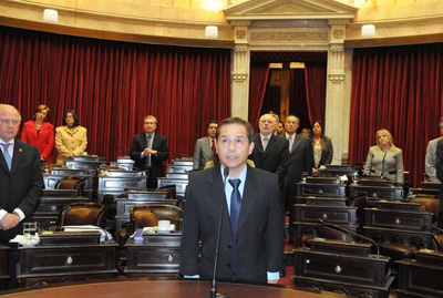 Osvaldo López toma posse como senador na Argentina (27/07).