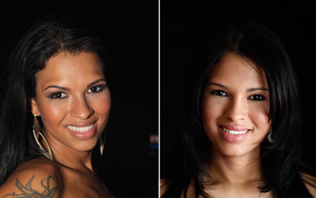  Ariadna, antes e depois da cirurgia plástica.