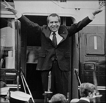 Ex-presidente americano Richard Nixon em foto tirada em 1970.