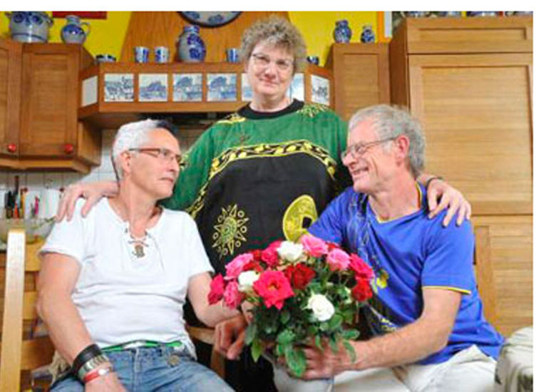 Gotthard, Erika e o marido Ewald (<em>dir</em>.).