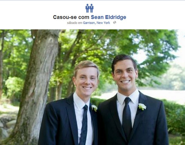 Chris Hughes casou-se com o companheiro, Sean Eldridge.