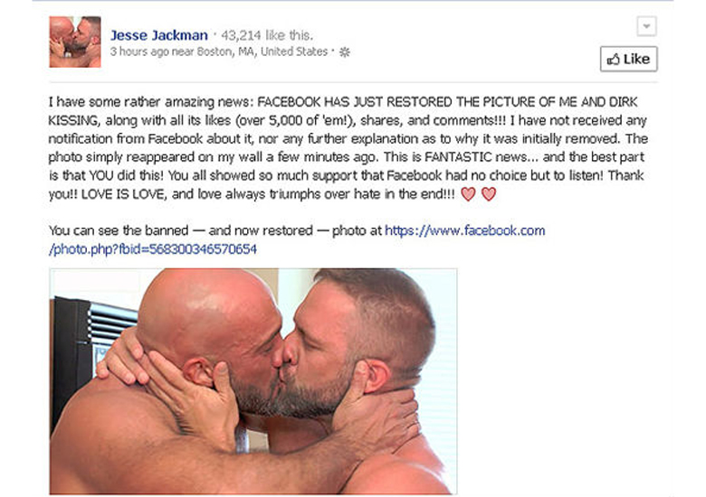 Jesse Jackman comemora a nova postagem da foto