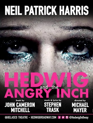 Poster de Hedwig and the Angry Inch, que estreia no dia 22 de abril na Broadway