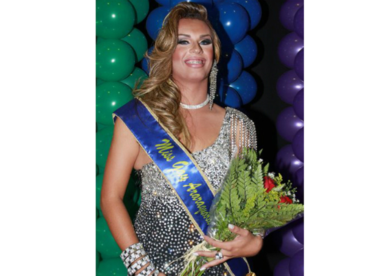 Jeffy Willian ficou com o ttulo de Miss Gay no concurso de Araraquara