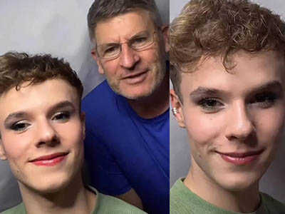 Pai de jovem maquiador emociona ao defender filho de ataque homof&oacute;bico durante live