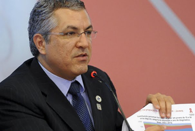 Alexandre Padilha analisa os dados do boletim epidemiol�gico do HIV no Brasil e lan�a a campanha de Mobiliza��o Nacional de Preven��o e Testagem de S�filis, Aids e Hepatites Virais (B e C).