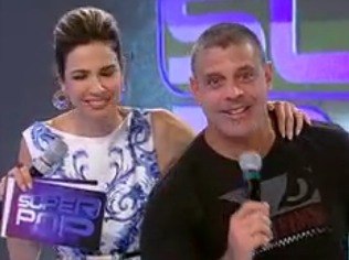Alexandre Frota e Luciana Gimenez no 'SuperPop', na RedeTV!