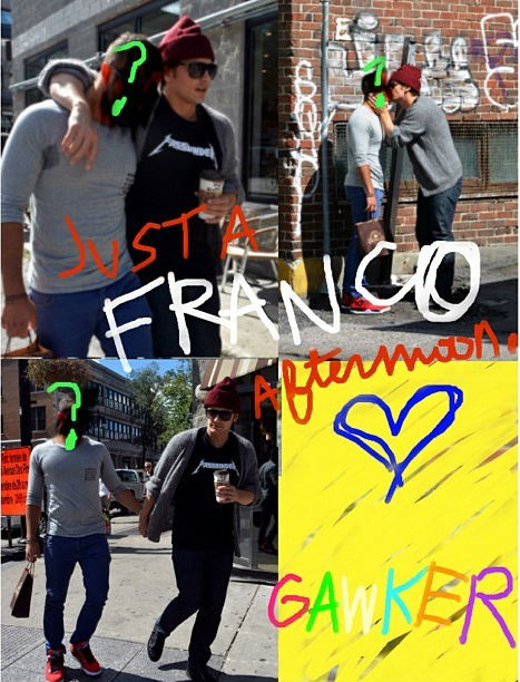 Foto do ator com outro homem publicada no Instagram de James Franco