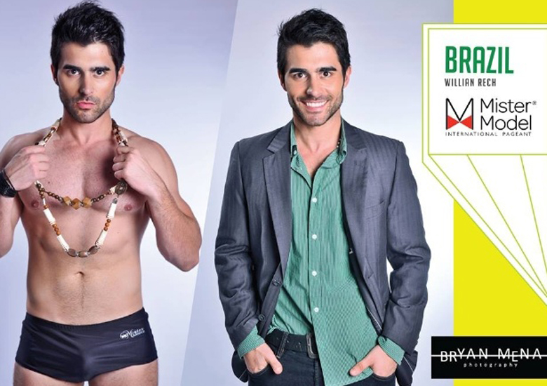 William Rech, mister Brasil e vencedor do Mister Model International 2013