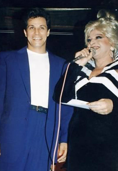 Edson Celulari na boate Nostromondo, na d�cado de 1980