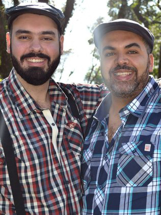 Daniel e Pedro optaram por um casamento com cara de festa ursina.