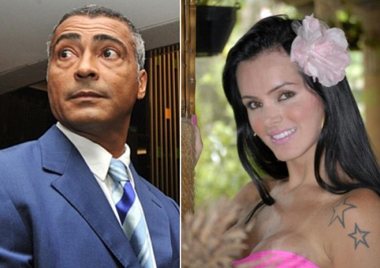 Rom�rio confirmou amizade com modelo trans Thalita Zampirolli, mas negou romance entre eles.
