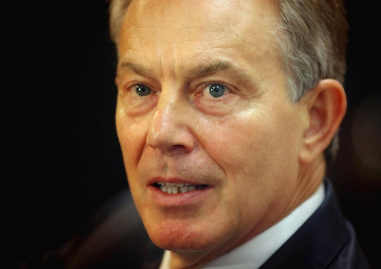 O ex-primeiro-ministro brit�nico Tony Blair