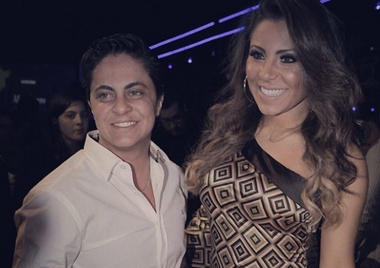 Com a namorada, Andressa Ferreira: 