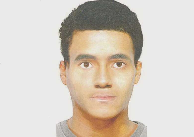 Retrato falado de suspeito de agredir casal gay no Metr�.