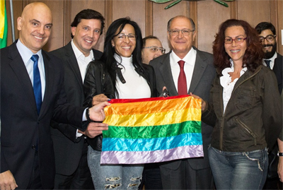 Representantes da comunidade LGBT prestigiaram o evento