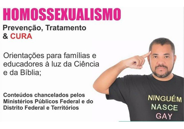 Homem oferece curso online contra homossexuais