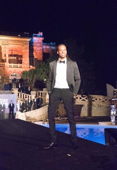 Rafael Fagundes durante o concurso Mister Gay Mundo, na Iha de Malta