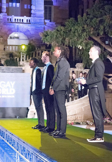 Rafael Fagundes, no Mister Gay Mundo.