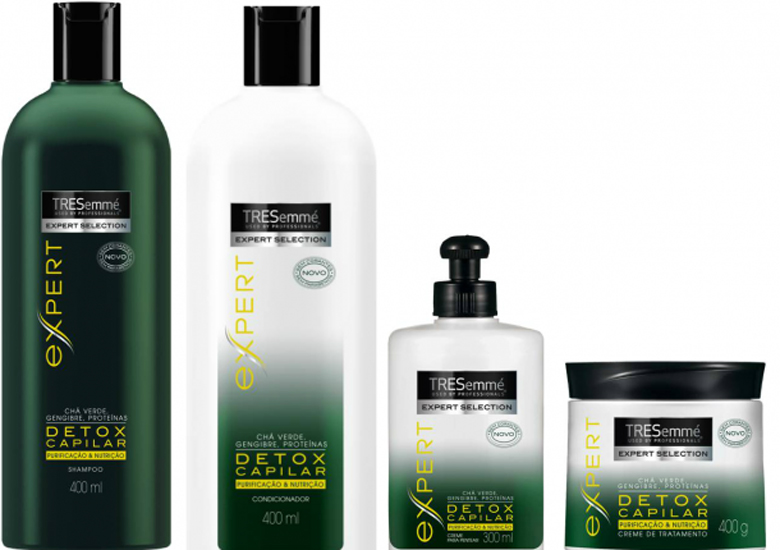 Tem tamb�m linha completa Detox Capilar Tresemm�...