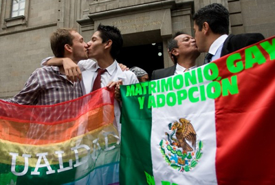 Unio gay  permitida em alguns estados e na Cidade do Mxico