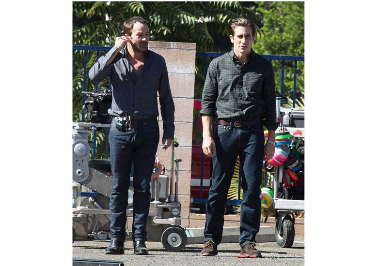 Com Jake nas filmagens!