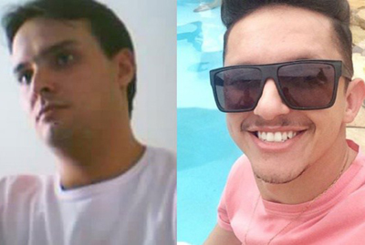 Na foto, Helton Ivo e Guilherme Pagotto, que foram dados como desaparecidos antes de serem encontrados