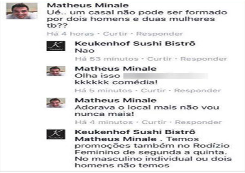 Matheus questionou sobre casais do mesmo sexo e resposta repercute.