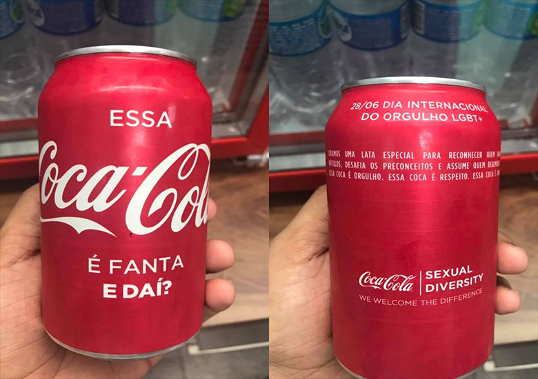 Latinha da Coca-cola questiona preconceito.