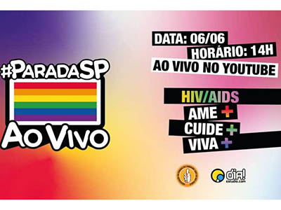 Parada do Orgulho LGBT será virtual e transmitida em 12 canais no YouTube